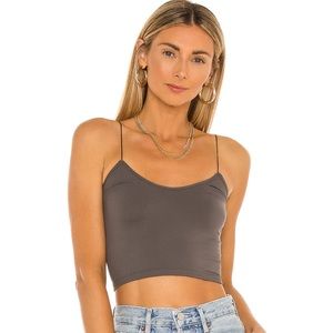 Free people crop top in grey. Size M